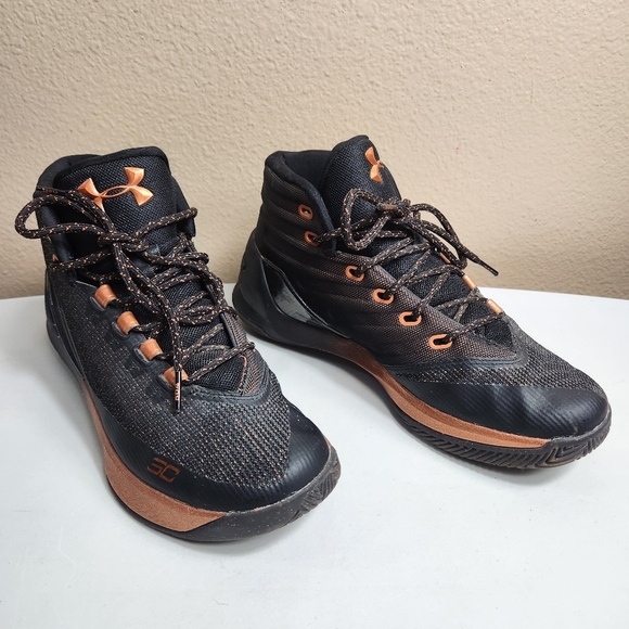 Under Armour Curry 3 Black Copper Basketball Sneaker 1299665-001 |7.5| - Picture 3 of 12
